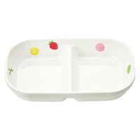 べじふる 角二つ仕切皿 小 170×107×32mm J31BH 1セット（1個×5）メラミン食器 食洗機可 日本製 国際化工