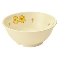 ひよこぐみ ボール 小 ホワイト 146×60mm J48HI 1セット（1個×5）メラミン食器 食洗機可 日本製 国際化工