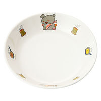 こぐまちゃん 深菜皿 167×35mm D17KO 1セット（1枚×5）メラミン食器 食洗機可 給食 日本製 子ども用 国際化工