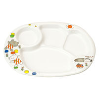 こぐまちゃん オーバルプレート大311×235×25mm E15KO 1セット（1枚×5）メラミン食器 食洗機可 日本製 国際化工