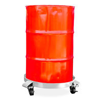 セーフラン安全用品 ドラム缶台車 シルバー 1000lbs(約450kg) J2726 1台（直送品）