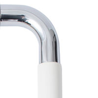 清水 木製O型両面ドアハンドル(ホワイト) 450mm SH-DHO450M-W 1組（直送品）