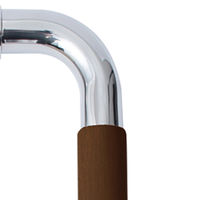 清水 木製O型両面ドアハンドル(ダークブラウン) 450mm SH-DHO450M-DB 1セット(1組×10)（直送品）