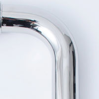 清水 オールステンレスO型両面ドアハンドル(鏡面) 450mm SH-DHO450S-M 1組（直送品）