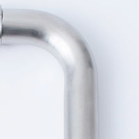 清水 オールステンレスO型両面ドアハンドル(ヘアライン) 300mm SH-DHO300S-HL 1組（直送品）