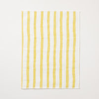 中川政七商店 かや織ふきん よろけ縞 黄