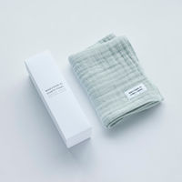 MARUSHIN by SHINTO TOWEL ランダムガーゼ ピンクグレー フェイス/箱 フェイスタオル
