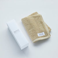 MARUSHIN by SHINTO TOWEL ユキネサラシ ブルー フェイス/箱 フェイスタオル