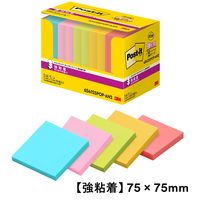 スリーエム（3M） ポストイット ポップアップふせん 付箋 強粘着 詰替用 75×75mm マルチカラー5色 1箱（10冊）