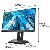 アイ・オー・データ機器 USB TypeーC搭載 21.5型ワイド液晶ディスプレイ ブラック 高機能台座 LCD-C222SDB-F 1台