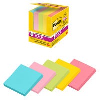 スリーエム（3M） ポストイット ポップアップふせん 付箋 強粘着 詰替用 75×75mm マルチカラー5色 1箱（5冊）×3