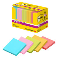 スリーエム（3M） ポストイット ポップアップふせん 付箋 強粘着 詰替用 75×75mm マルチカラー5色 1箱（10冊）×10