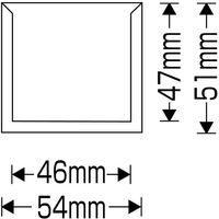 日本緑十字社 緑十字 スチールケース(差し込みタイプ) KSーD 50×50mm用 プレート別売 228040 1個 106-3057（直送品）