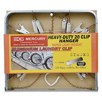 キーストーン 洗濯ハンガー マーキュリー アルミ 20ピンチ 404992 1個（直送品）