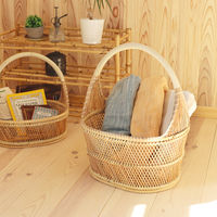 トモ・コーポレーション バスケット マパオ ナチュラル L 425417 1個（直送品）