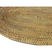 トモ・コーポレーション ランチョンマット 30×21cm 丸 編み ケタ 407102 1個（直送品）