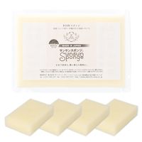 サンサンスポンジ 圧縮 ソフトタイプ 4個セット　バニラホワイト 1パック ダイニチ・コーポレーション