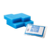 サンサンスポンジ 圧縮 ノーマルタイプ 4個セット ブルー 1パック ダイニチ・コーポレーション