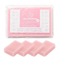 サンサンスポンジ 圧縮 ソフトタイプ 4個セット ピンク 1パック ダイニチ・コーポレーション