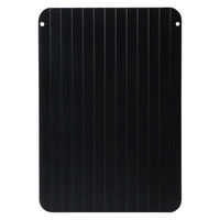 解凍プレート 厚手M（厚み0.3cm）ブラック R0450-M-A 1セット（1枚×3）急速解凍 急速冷凍 ライズクリエイション