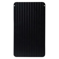 解凍プレート 厚手L（厚み0.3cm）ブラック R0450-L-A 1セット（1枚×3）急速解凍 急速冷凍 ライズクリエイション