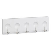 5連フック キッチンフック 小物収納 マグネット ホワイト FK-5HNＷ 1セット（1個×3） 伸晃