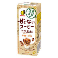 マルサンアイ 国産大豆使用 豆乳飲料 甘くないコーヒー 200ml 1箱（24本入）
