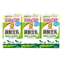 マルサンアイ 調製豆乳 1食分の鉄分 125ml 3本パック 1箱（24本：3本パック×8）