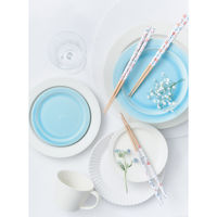 イシダ 箸 23cm KAKEHASHI NATURA フラワーズ 先角 木製 天然木 日本製 リース 358985 1個（直送品）