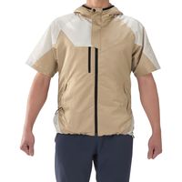 アイリスオーヤマ ファン付き作業服　クールウェア　OUTDOOR　半袖Ｍ　ベージュ COHS-M02-Be 1セット（直送品）