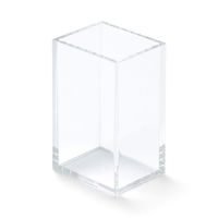 無印良品 アクリルペンスタンド 約幅5.5×奥行4.5×高さ9cm 1セット（3個） 良品計画