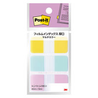 スリーエム(3M) ポストイット フィルムふせん 付箋 インデックス 厚口 透明 40mm×18mm マルチカラー5 1箱 686MC-5