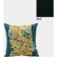 川島織物セルコン モリスデザインスタジオ アカンサス クッションカバー 450×450mm ベージュ LL1726_08BG 1枚（直送品）