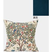 川島織物セルコン モリスデザインスタジオ ケルムスコットツリー クッションカバー 600×600mm ベージュ LL1722_12BE 1枚（直送品）