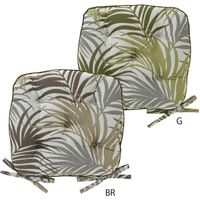 川島織物セルコン ラタニア シートクッション 410×390mm ブラウン LN1075_97BR 1個（直送品）