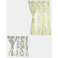 川島織物セルコン モリスデザインスタジオ アカンサススクロールシアー スタイルのれん 1450×1500mm グリーン 1枚（直送品）