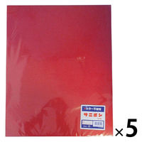 ゴークラ 不織布 サニボン シート 500×400mm 赤 1セット（100枚：20枚×5）