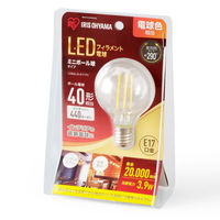 アイリスオーヤマ LED電球 E17 電球色 40形相当(440lm)  フィラメント電球 ミニボール球 小形  LDG4L-G-E17-FC １個