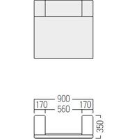 【軒先渡し】キッズコーナー オリバーファーム 入り口 防炎・高機能 幅900×奥行900×高さ350mm ブラウン×グリーン 1台（直送品）
