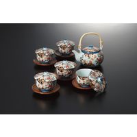 【ギフト包装】西海陶器　波佐見焼　亀甲岩牡丹　茶托付番茶器揃　210122064　1個（直送品）