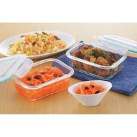 【ギフト包装】ヨシカワ　耐熱ガラス保存容器2点セット　210202041　1セット(2個)（直送品）