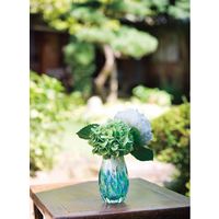 【ギフト包装】アデリア　津軽びいどろ　長丸花器(紫陽花)　210320028　1個（直送品）