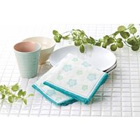 【20個セット】ジャパン・マグ　「ほんの気持ち」和柄かや織りふきん　210597020　（直送品）