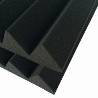 磁気研究所 高密度 音響ウェッジ 吸音パネル 60x60x5cm ブラック FA-BK60 HIDISC 1セット（6枚入）（直送品）