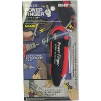 磁石付き指サック パワーフィンガー 赤色 PF81R 1個 アイガーツール（直送品）