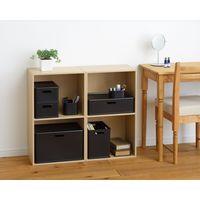 サンカ ナチュラインボックスＬ　ＢＫ NIB-LBK 1セット（4個）