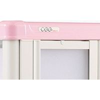 エレクター 常温配膳車coo 扉式 ワイド W1642×D870×H1196mm 30膳 JCTW30DSP DXモデル ピンク（直送品）