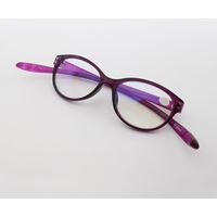 ハート光学 首に掛けられるリーディンググラス ラウンド型老眼鏡 クリアパープル NCPR02 +3.00 1個（直送品）