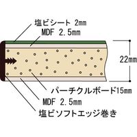 【車上渡し】山金工業 800 作業台 耐荷重800kg 全面中間棚板付 塩ビ天板 グリーン×アイボリー SVRH-975S2-GI 1台（直送品）