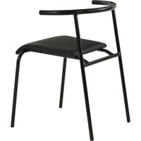 東谷 ROOM ESSENCE マルカート チェア ブラック A2-102BK 1脚（直送品）